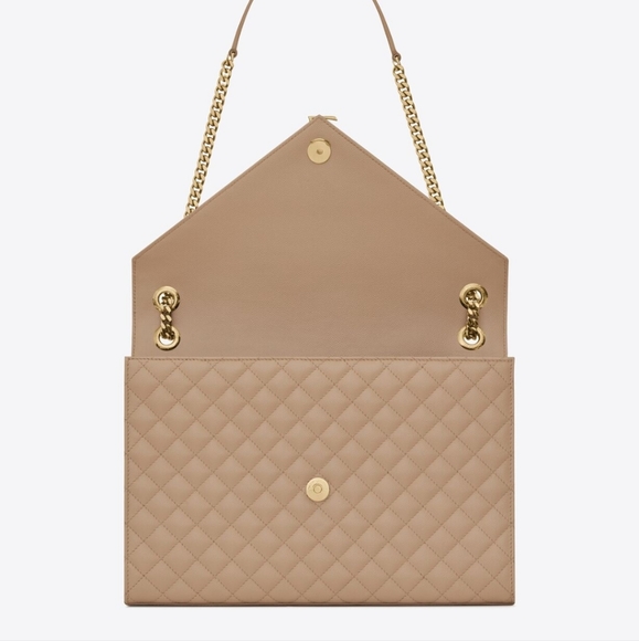 SAINT laurent Envelope quilted large handbag - Picture 2 of 13